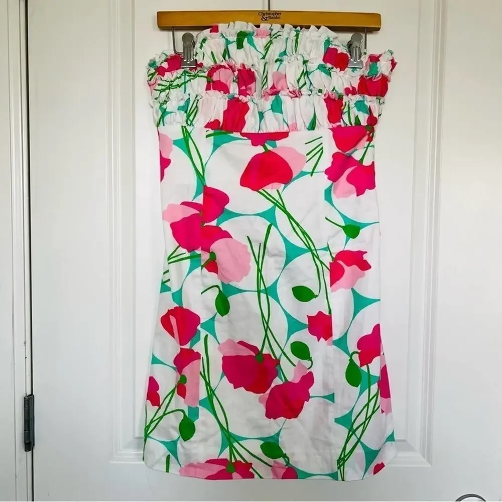 Lilly Pulitzer Ruffled Strapless Dress - Picture 1 of 7